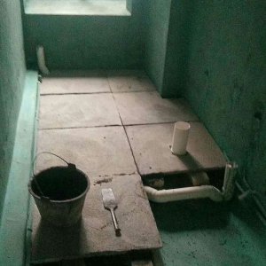 卫生间沉池处理